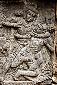 Prambanan - Vishnu Temple, reliefs depicting the story of Krishna and his brother Balarama.